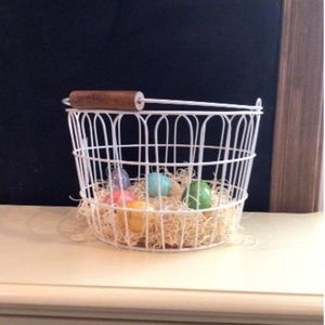 Hearth & Hand Magnolia wire metal white spring Easter organization Baskets
